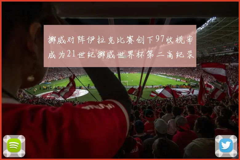 挪威对阵伊拉克比赛创下97收视率成为21世纪挪威世界杯第二高纪录